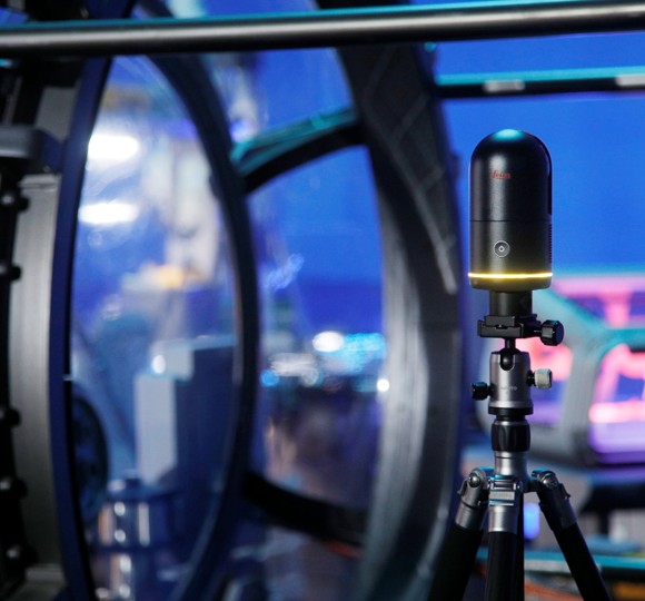 Leica BLK360 on a film set
